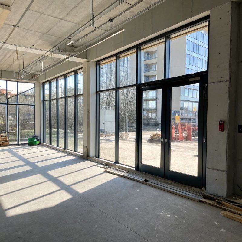 Modern Home with Large Windows